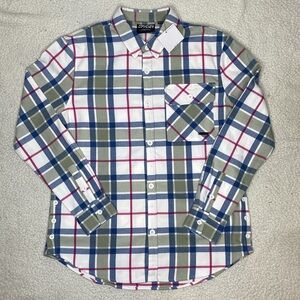 NWT Spyder Seagrass Plaid Fab Flannel: Size Medium